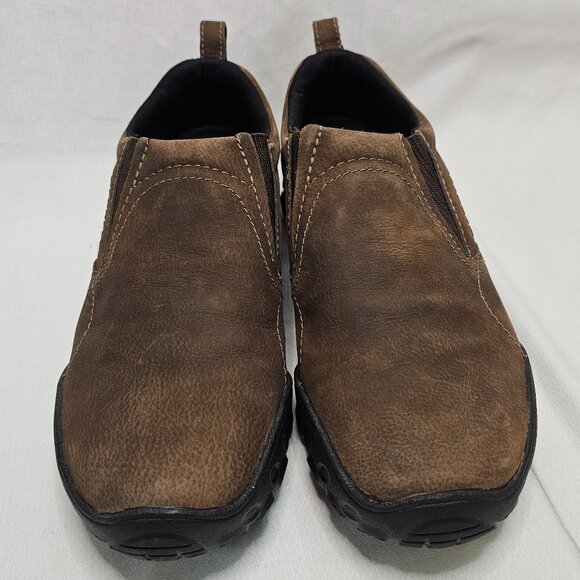 Merrell Olmec Deepwood Leather Cushioned Slip-On Brown Shoes Men’s Size 9 main image 4